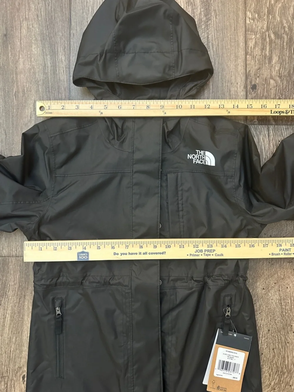 The North Face Waterproof Shell Jacket Girls S(7/8) Black DOWN JACKET IS MISSI